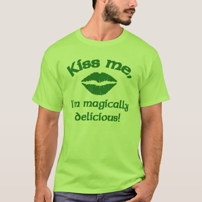 Camiseta Beije-me que eu sou màgica delicioso! (Frente)