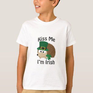 Camiseta Beije-me que eu sou ouriço irlandês