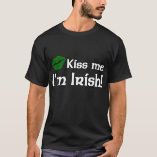 Camiseta Beije-me que eu sou t-shirt irlandês
