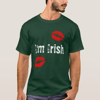 Camiseta Beije-me que eu sou t-shirt irlandês