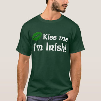 Camiseta Beije-me que eu sou t-shirt irlandês