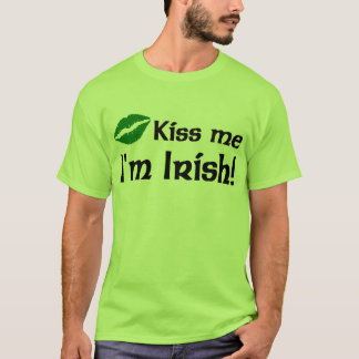 Camiseta Beije-me que eu sou t-shirt irlandês