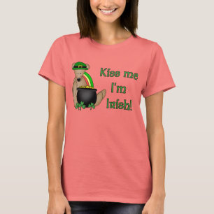 Camiseta Beije-me que eu sou t-shirt irlandês