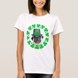 Camiseta Beije-me que eu sou t-shirt irlandês do Pug