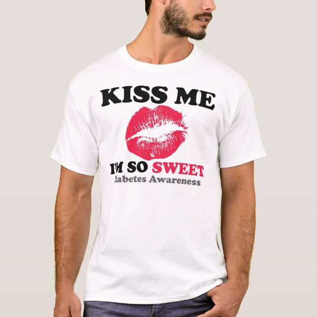 Camiseta Beije-me que eu sou tão doce (Frente)
