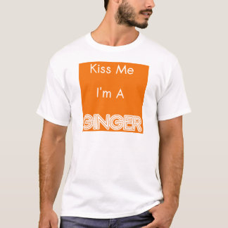 Camiseta Beije-me que eu sou um gengibre