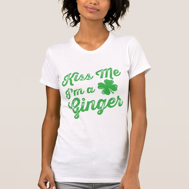 Camiseta Beije-me que eu sou um gengibre! (Frente)