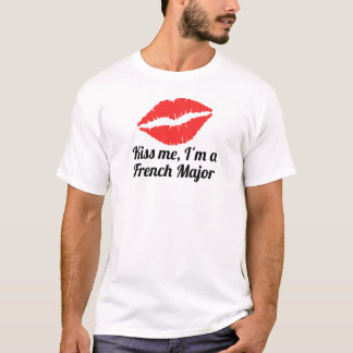 Camiseta Beije-me que eu sou um major francês