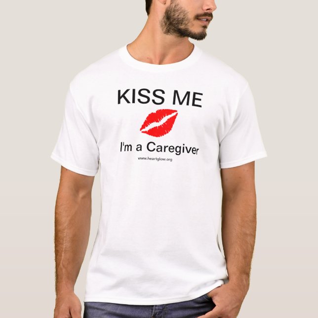 Camiseta Beije-me que eu sou um t-shirt dos homens do (Frente)