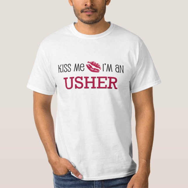 Camiseta Beije-me que eu sou USHER (Frente)