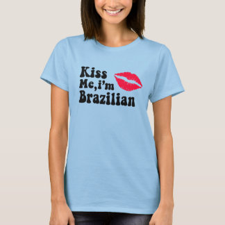 Camiseta Beije-me que sou brasileiro