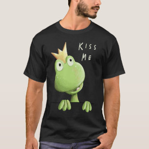 Camiseta Beije-me Sapo com o Sapo Príncipe Fan