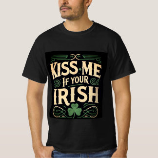 Camiseta Beije-me se seu irlandês - Rua.