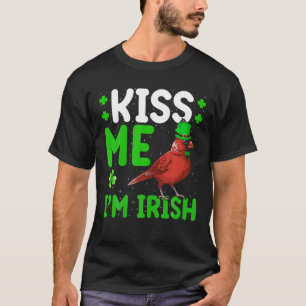 Camiseta Beije-me, sou a Rua Cardinal de Aves Norte Irlande