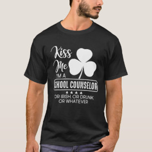 Camiseta Beije-me Sou Conselheiro Escolar, Irlandês ou Beb