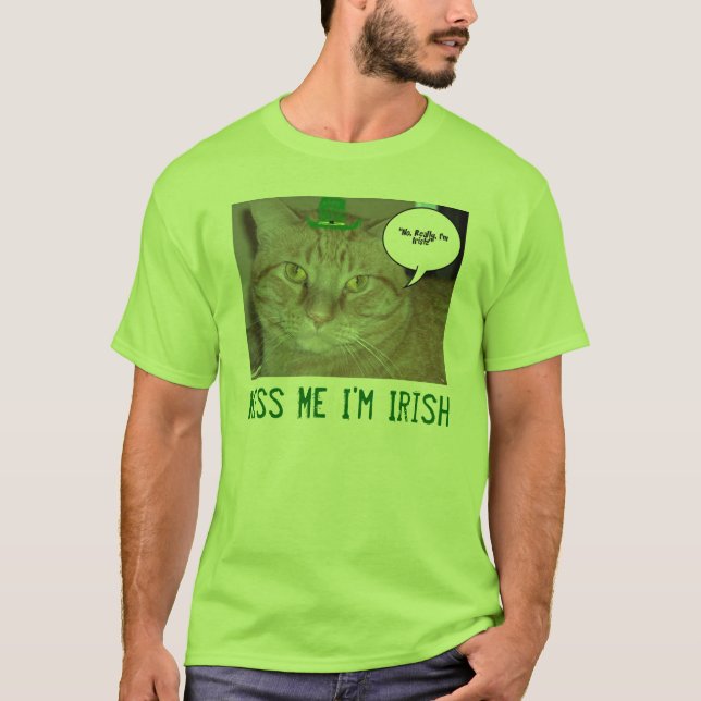 Camiseta Beije-me, sou irlandês (Frente)
