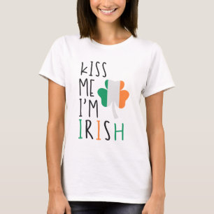 Camiseta Beije-me, sou irlandês