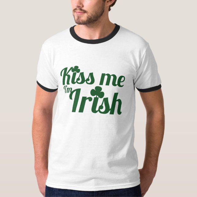 Camiseta Beije-me, sou irlandês (Frente)