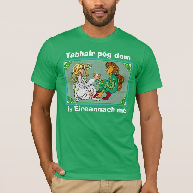 Camiseta Beije-me, sou irlandês (Frente)
