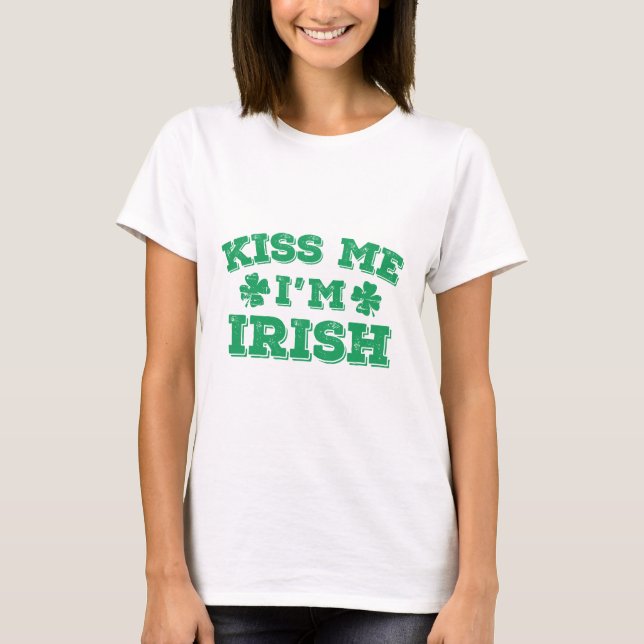 Camiseta Beije-me, sou irlandês (Frente)