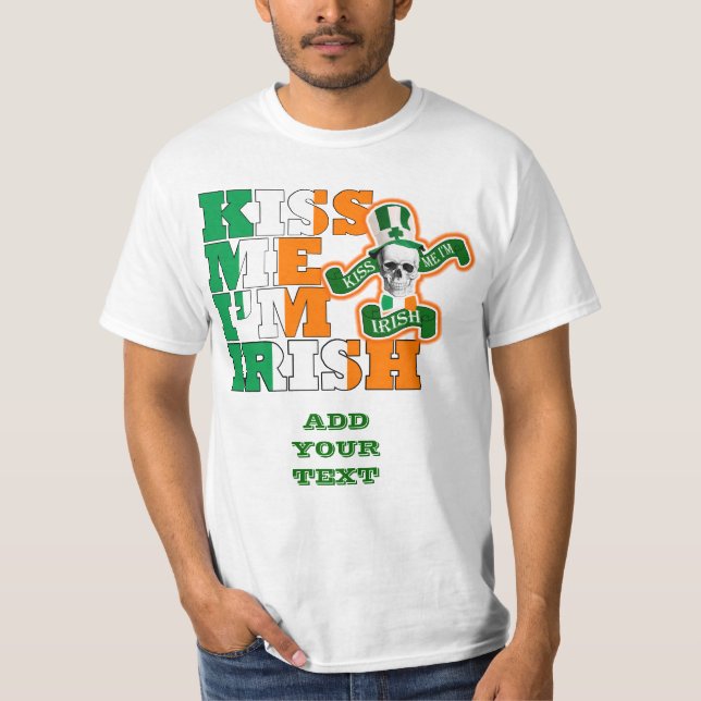 Camiseta Beije-me, sou irlandês (Frente)