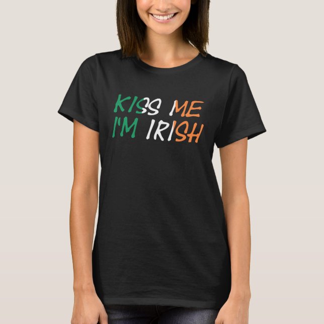 Camiseta Beije-me, sou irlandês (Frente)