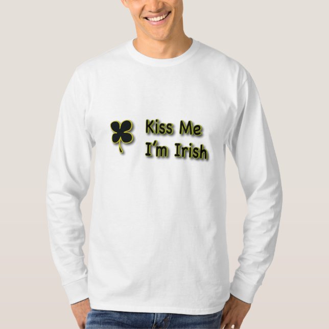 Camiseta BEIJE-ME Sou Irlandês (Frente)