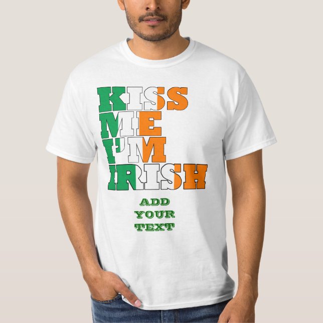 Camiseta Beije-me, sou irlandês (Frente)