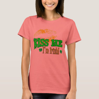 Camiseta Beije-me... sou irlandês