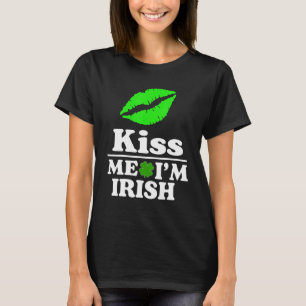 Camiseta Beije-me Sou Irlandês São Patrick Dia 2022