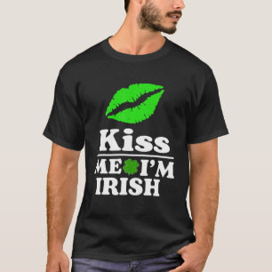 Camiseta Beije-me Sou Irlandês São Patrick Dia 2022