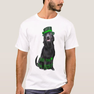 Camiseta Beije-me, sou laboratório negro irlandês