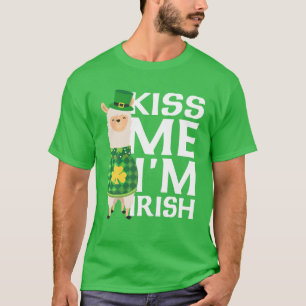 Camiseta Beije-me Sou o Dia de São Patrício irlandês Lam