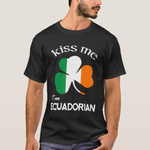 Camiseta Beije-me Sou o Equador Shamrock Rua Patrick