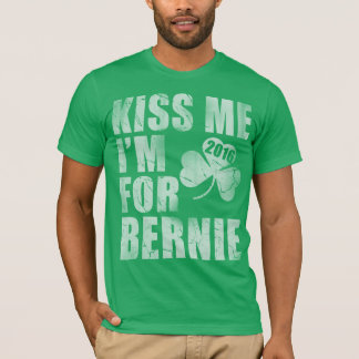 Camiseta Beije-me, sou pelo Dia de São Patrício Bernie 2016