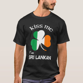 Camiseta Beije-me, sou Rua do Sri Lanka Shamrock Sri Lanka.