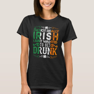 Camiseta Beije-me Sou Rua irlandesa, Patrick Day Bebado Bee