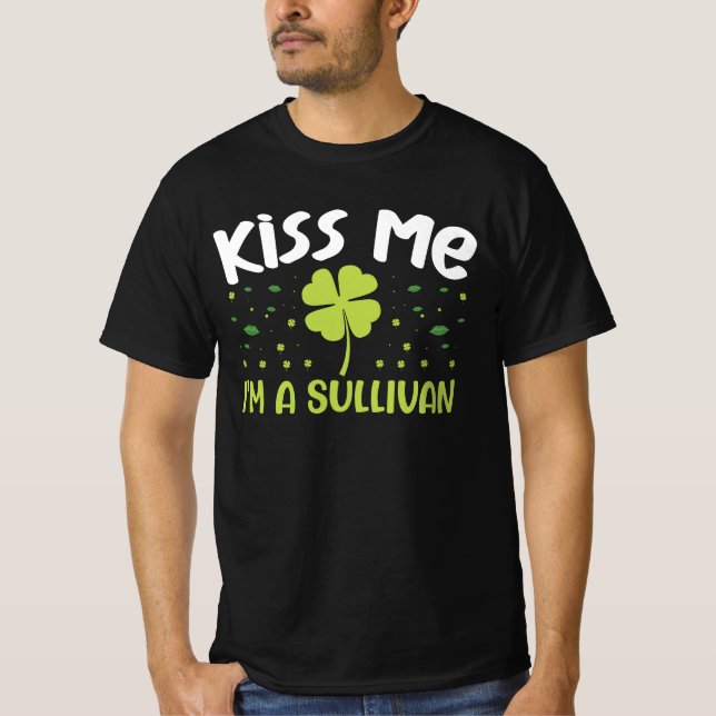 Camiseta Beije-me Sou Sullivan - Sobrenome Sullivan (Frente)