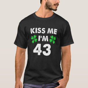Camiseta Beije-me, tenho 43 anos, Rua de aniversário, Patty