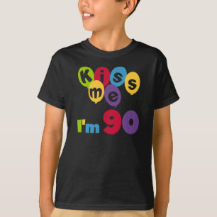 Camiseta Beije-me, tenho 90 t-shirts e presentes