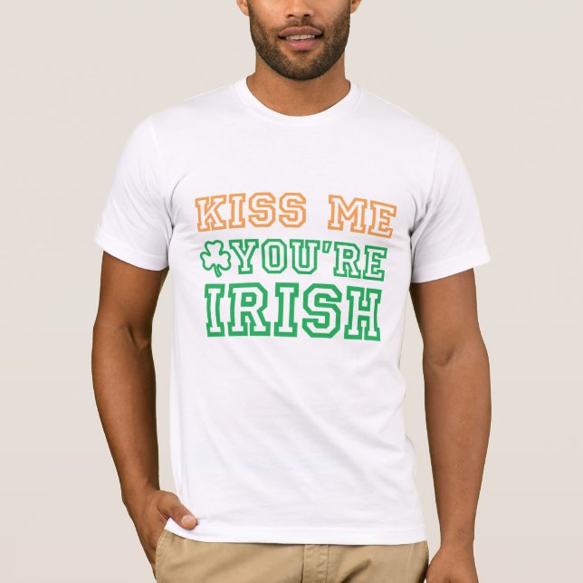Camiseta Beije-me, você são o irlandês 2 (Frente)
