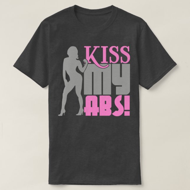 Camiseta Beije meu abdômen (Frente do Design)