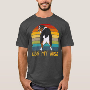 Camiseta Beije Meu Auss Engraçado Aussie Mãe Aussie Proprie