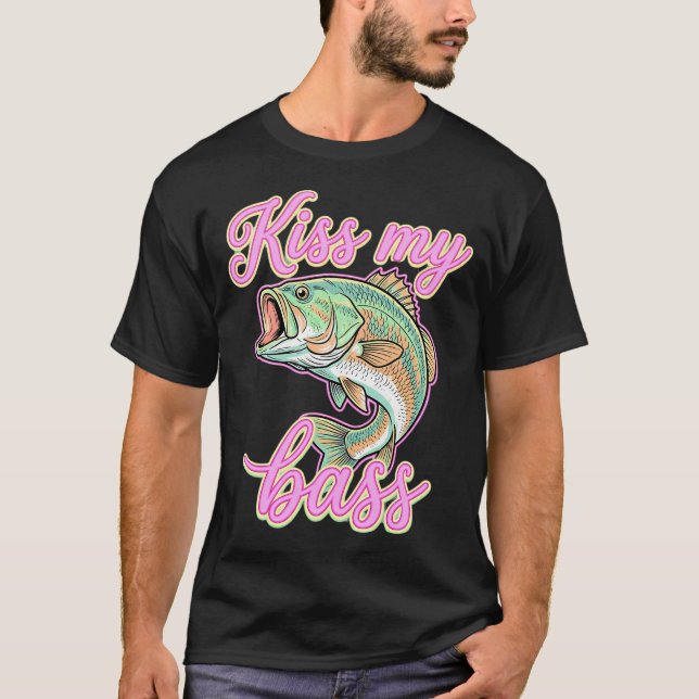 Camiseta Beije Meu Robalo Piadas de Pesca (Frente)