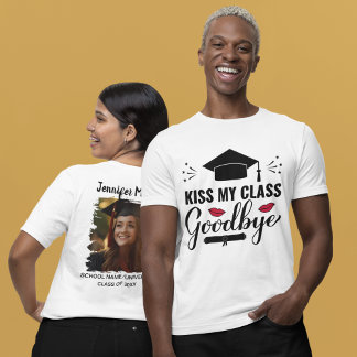 Camiseta Beije Minha Classe, Adeus, Diversão Personalizada