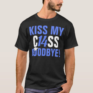 Camiseta Beije minha classe de 2014 adeus graduações azuis