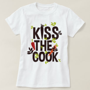 Camiseta Beije o cozinheiro/cozinheiro engraçado