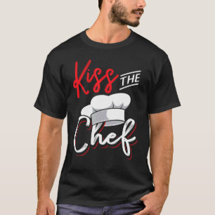 Camiseta Beije o cozinheiro da cozinha culinária