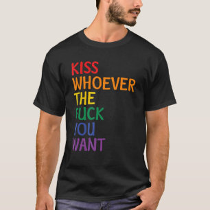 Camiseta Beije Quem Quer Que Você Queira Sinalizador De Org