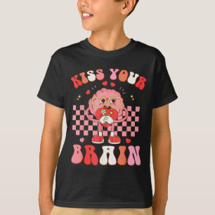 Camiseta Beije Seu Cérebro Dia de Teste do Dia dos Namorado